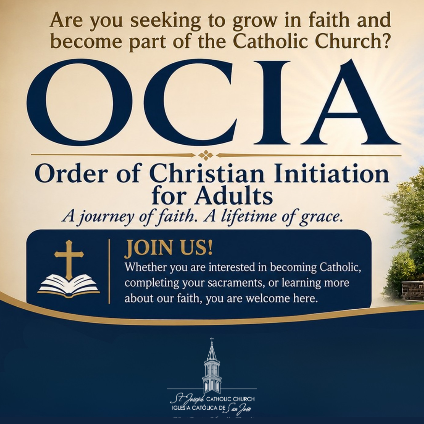 OCIA Classes Begin This Fall