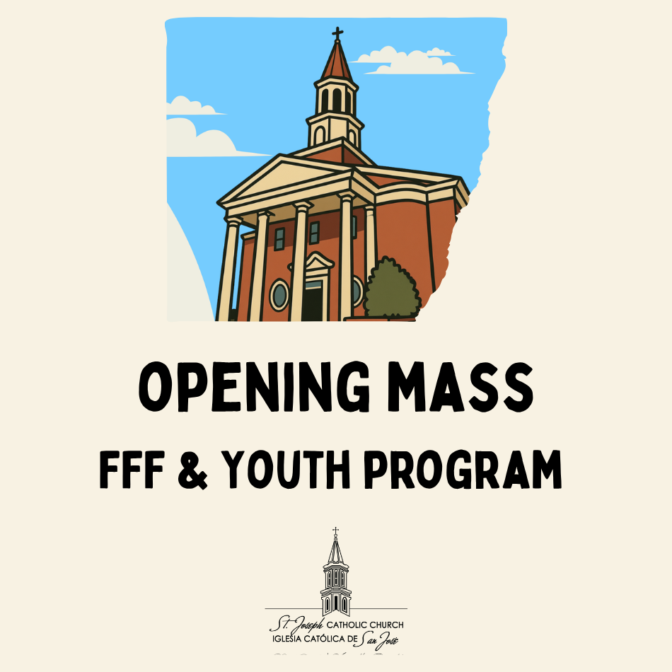 FFF & Youth program opening Mass: Sep 2nd